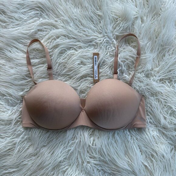 Skims Ultimate Strapless Pushup Bra Clay Size 38C - Picture 2 of 7